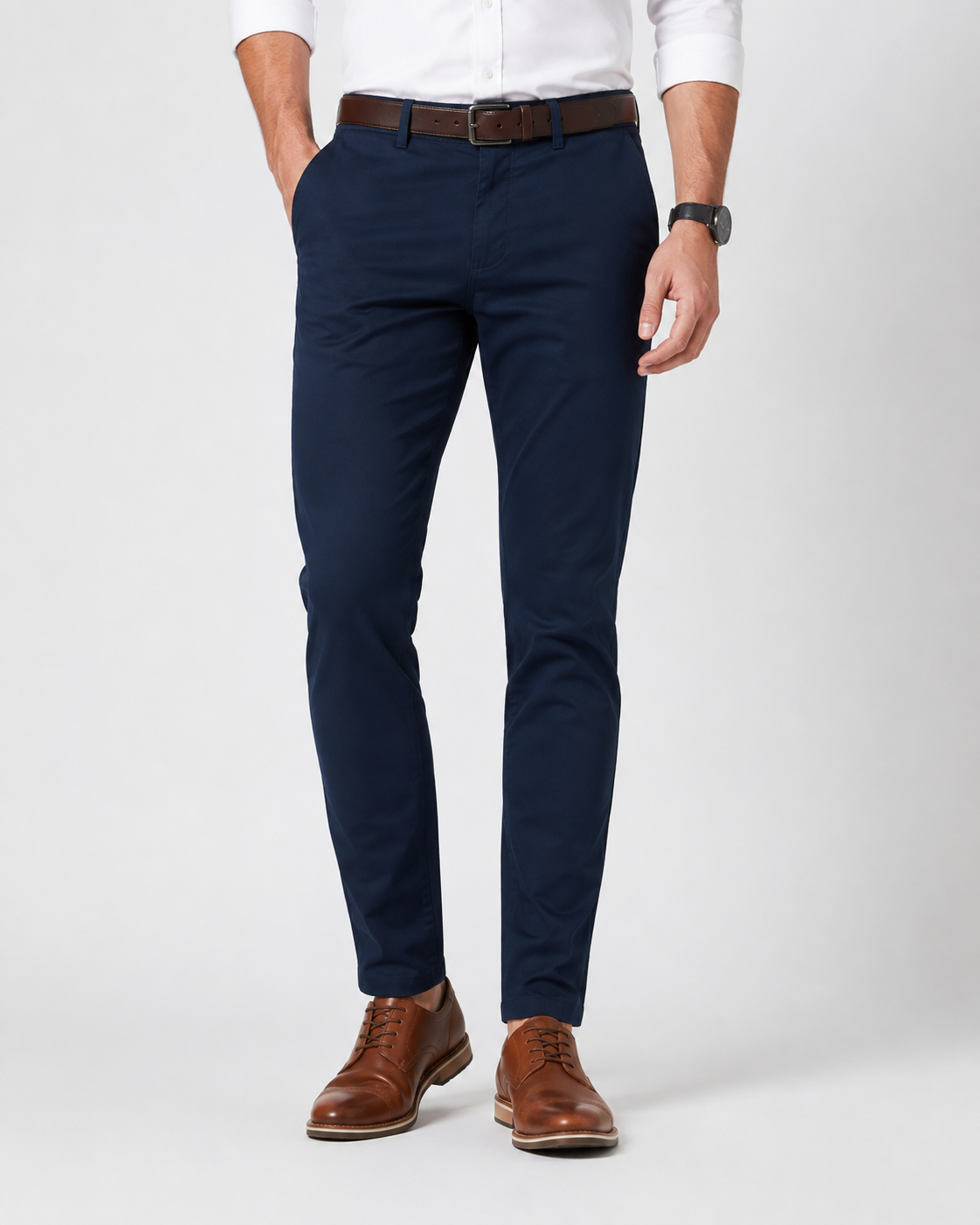 Men’s Slim Fit Stretch Chino Trousers