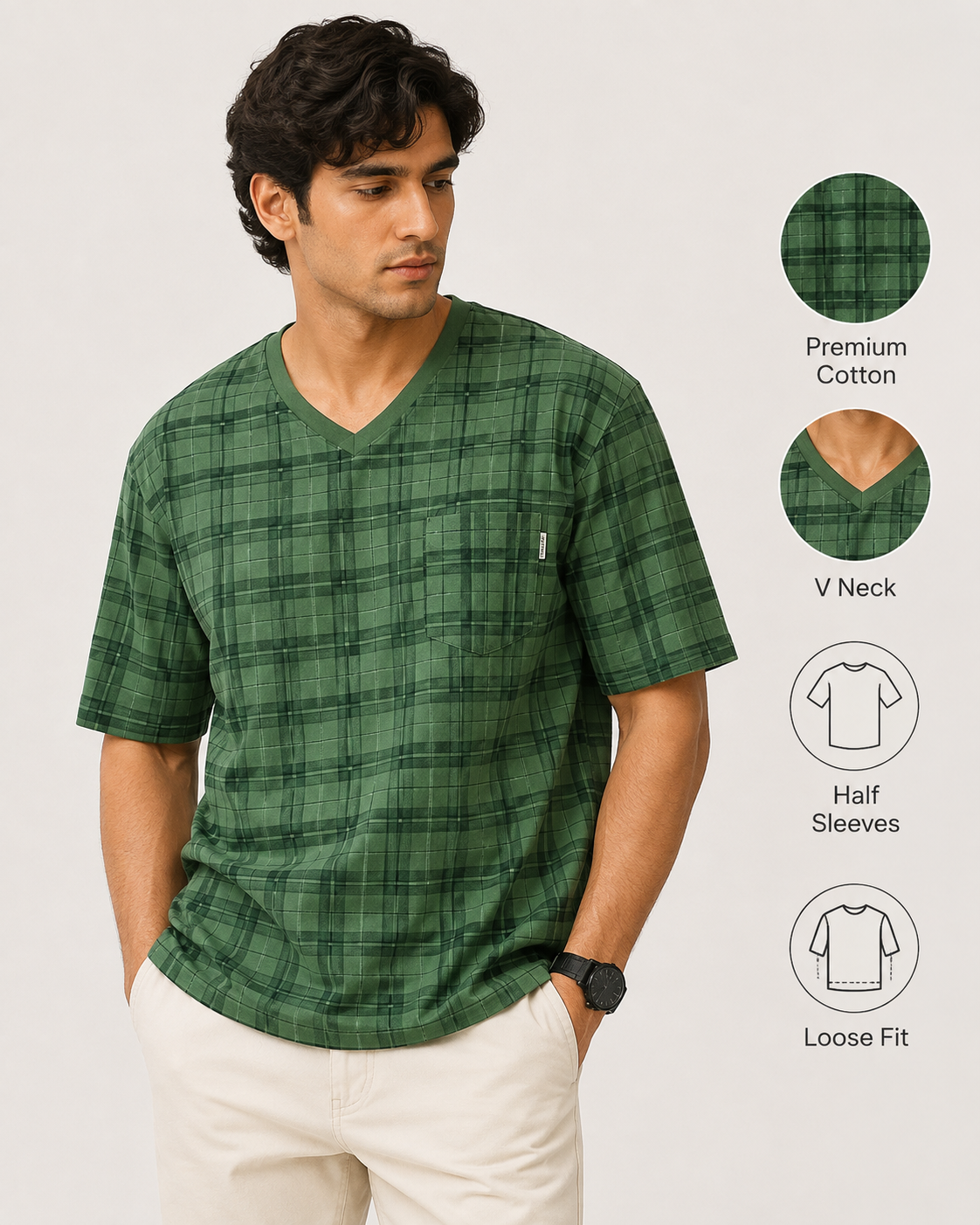 Men’s Premium Cotton Casual T-Shirt