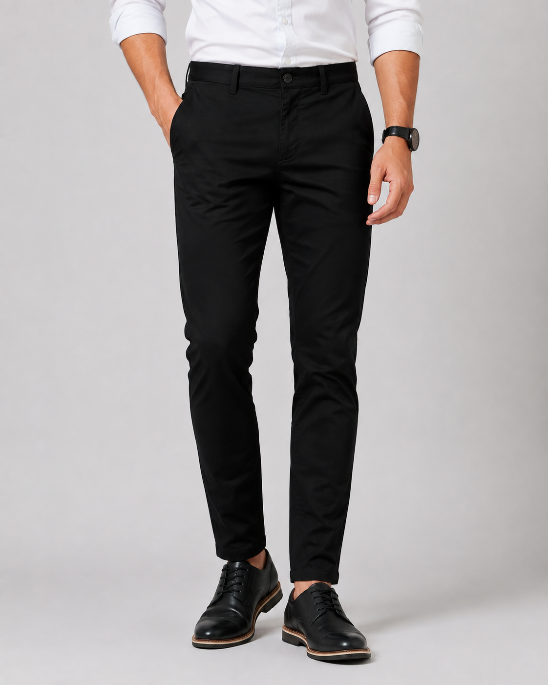 Men’s Slim Fit Stretch Chino Trousers