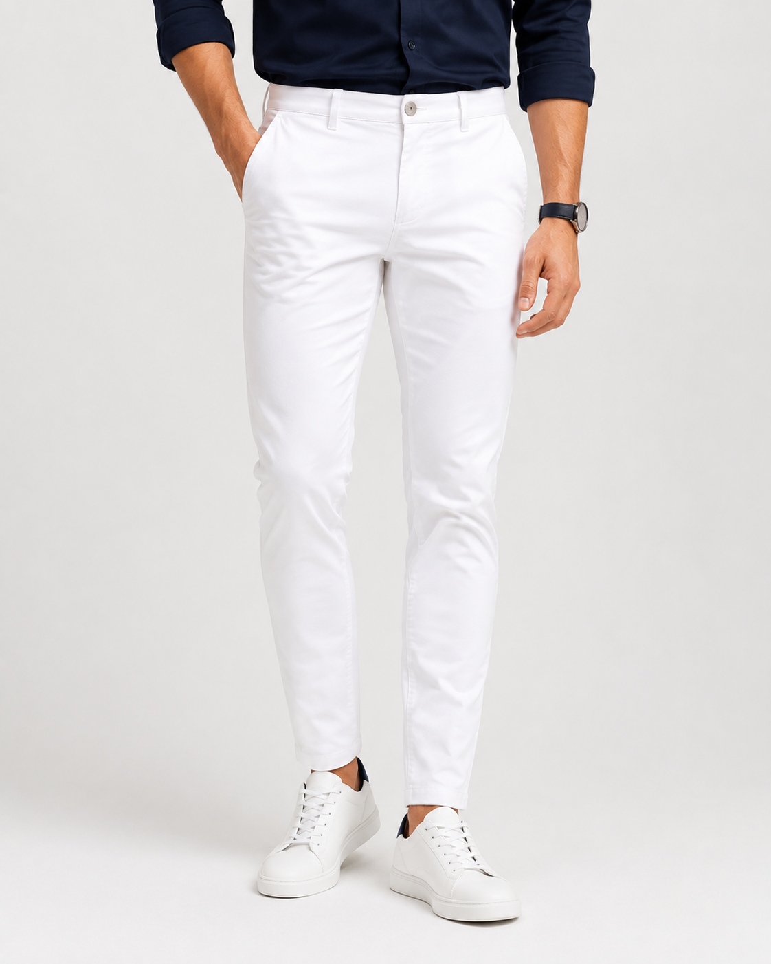 Men’s Slim Fit Stretch Chino Trousers
